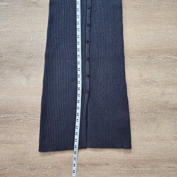 NWT Calvin Klein Women’s Cotton Rib V-Neck Button Dress Medium $99 New With Tags - Picture 5 of 17